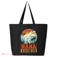 Nanasaurus T Rex Dinosaur Nana Saurus Family Matching 25L Jumbo Tote