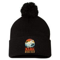 Nanasaurus T Rex Dinosaur Nana Saurus Family Matching Pom Pom 12in Knit Beanie