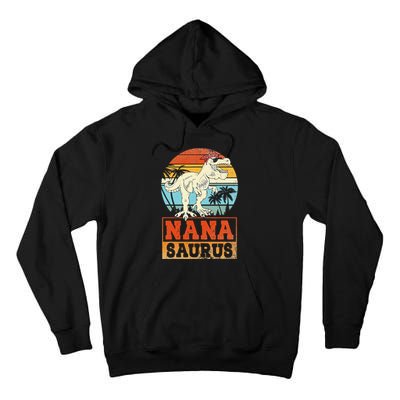 Nanasaurus T Rex Dinosaur Nana Saurus Family Matching Tall Hoodie