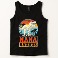 Nanasaurus T Rex Dinosaur Nana Saurus Family Matching Tank Top