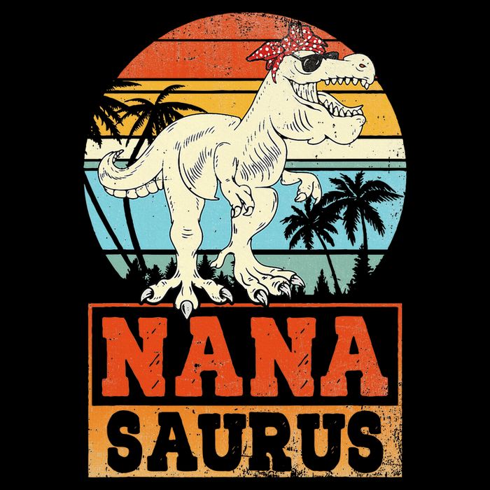 Nanasaurus T Rex Dinosaur Nana Saurus Family Matching Wool Snapback Cap