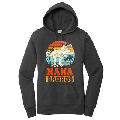 Nanasaurus T Rex Dinosaur Nana Saurus Family Matching Women's Pullover Hoodie
