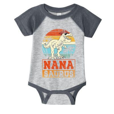 Nanasaurus T Rex Dinosaur Nana Saurus Family Matching Infant Baby Jersey Bodysuit