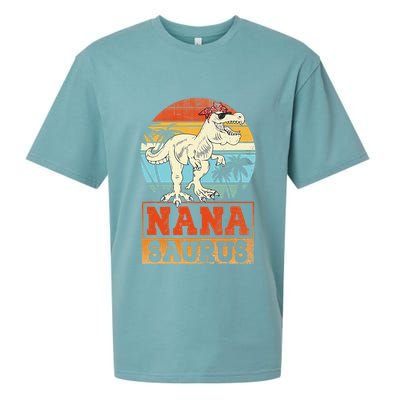Nanasaurus T Rex Dinosaur Nana Saurus Family Matching Sueded Cloud Jersey T-Shirt