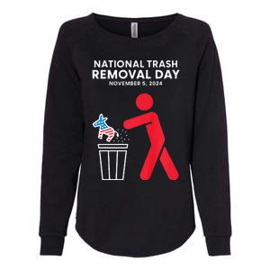 National Trash Removal Day Proud Trump Girl Womens California Wash Sweatshirt