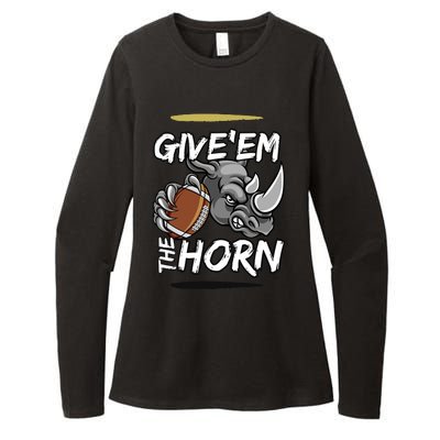 NORTH TEXAS RHINOS GIVE EM THE HORN Womens CVC Long Sleeve Shirt