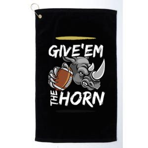 NORTH TEXAS RHINOS GIVE EM THE HORN Platinum Collection Golf Towel