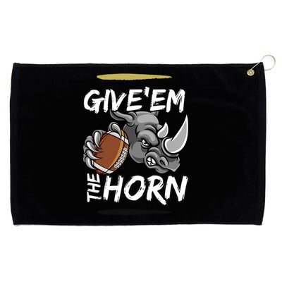 NORTH TEXAS RHINOS GIVE EM THE HORN Grommeted Golf Towel