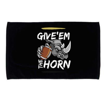 NORTH TEXAS RHINOS GIVE EM THE HORN Microfiber Hand Towel