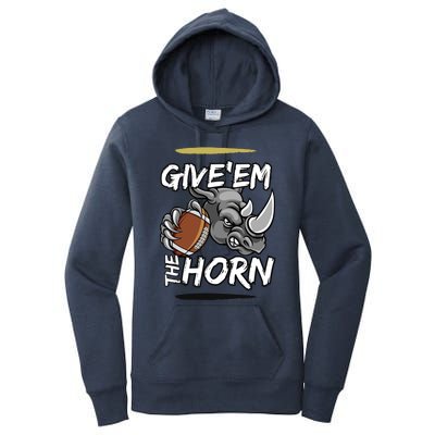 NORTH TEXAS RHINOS GIVE EM THE HORN Women's Pullover Hoodie