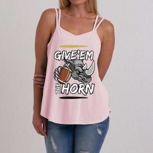 NORTH TEXAS RHINOS GIVE EM THE HORN Women's Strappy Tank