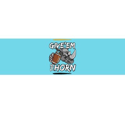 NORTH TEXAS RHINOS GIVE EM THE HORN Bumper Sticker