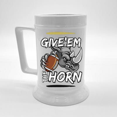 NORTH TEXAS RHINOS GIVE EM THE HORN Beer Stein