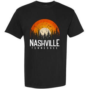 Nashville Tennessee Retro Style 80s Garment-Dyed Heavyweight T-Shirt