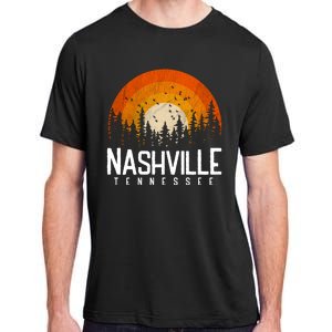 Nashville Tennessee Retro Style 80s Adult ChromaSoft Performance T-Shirt