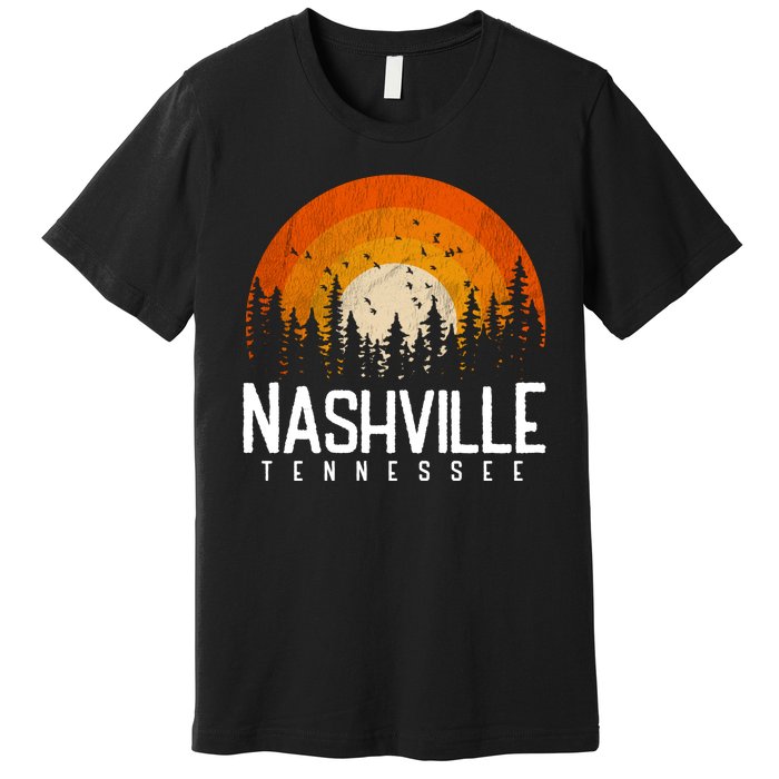 Nashville Tennessee Retro Style 80s Premium T-Shirt