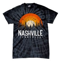 Nashville Tennessee Retro Style 80s Tie-Dye T-Shirt