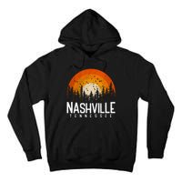 Nashville Tennessee Retro Style 80s Tall Hoodie