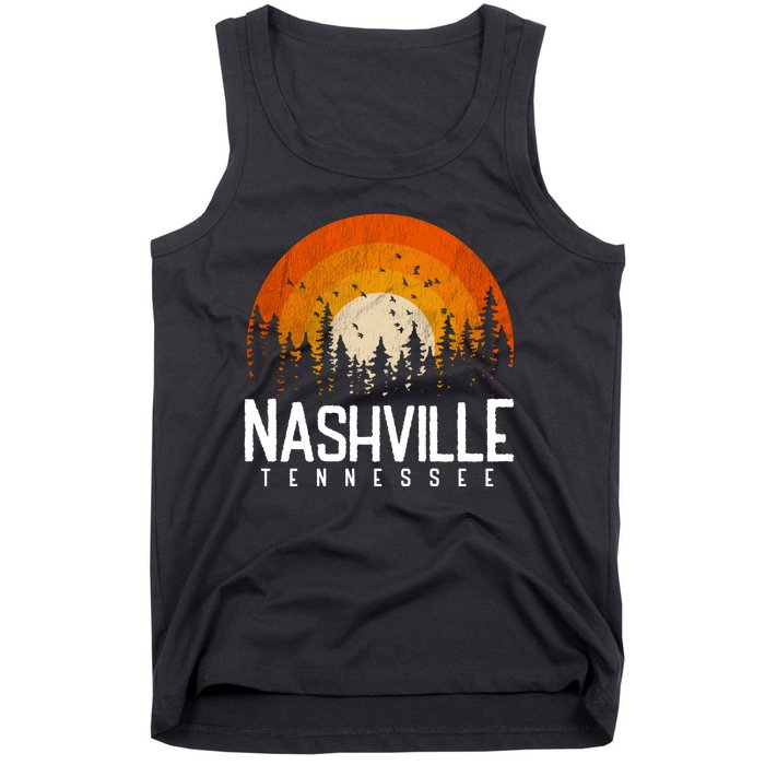 Nashville Tennessee Retro Style 80s Tank Top