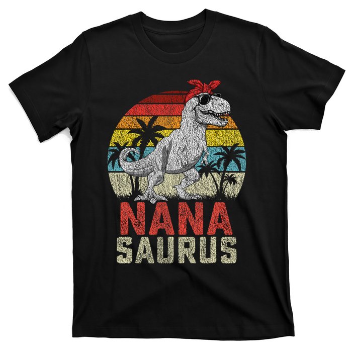 Nanasaurus T Rex Dinosaur Nana Saurus MotherS Family T-Shirt