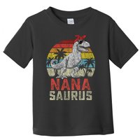 Nanasaurus T Rex Dinosaur Nana Saurus MotherS Family Toddler T-Shirt