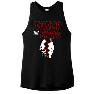 Nancy The Ripper Ripped Trump Speech Manifesto Of Mistruths Ladies PosiCharge Tri-Blend Wicking Tank