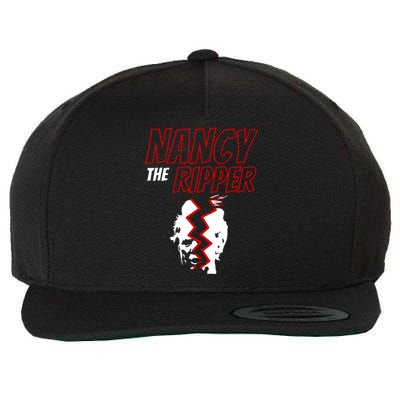 Nancy The Ripper Ripped Trump Speech Manifesto Of Mistruths Wool Snapback Cap