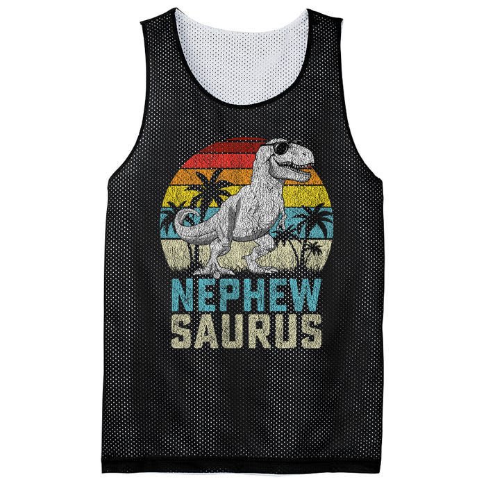 Nephewsaurus T Rex Dinosaur Nephew Saurus FatherS Family Mesh Reversible Basketball Jersey Tank