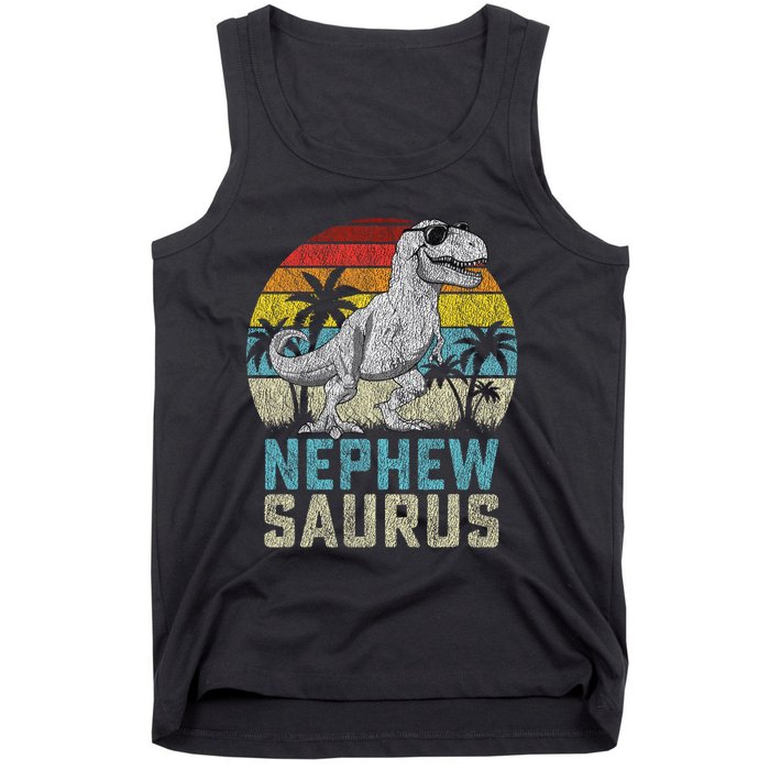 Nephewsaurus T Rex Dinosaur Nephew Saurus FatherS Family Tank Top