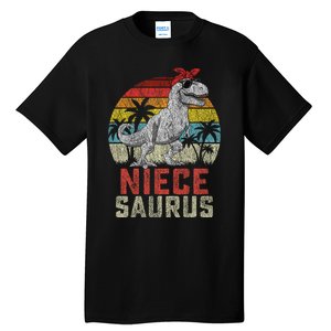 Niecesaurus T Rex Dinosaur Niece Saurus MotherS Family Tall T-Shirt