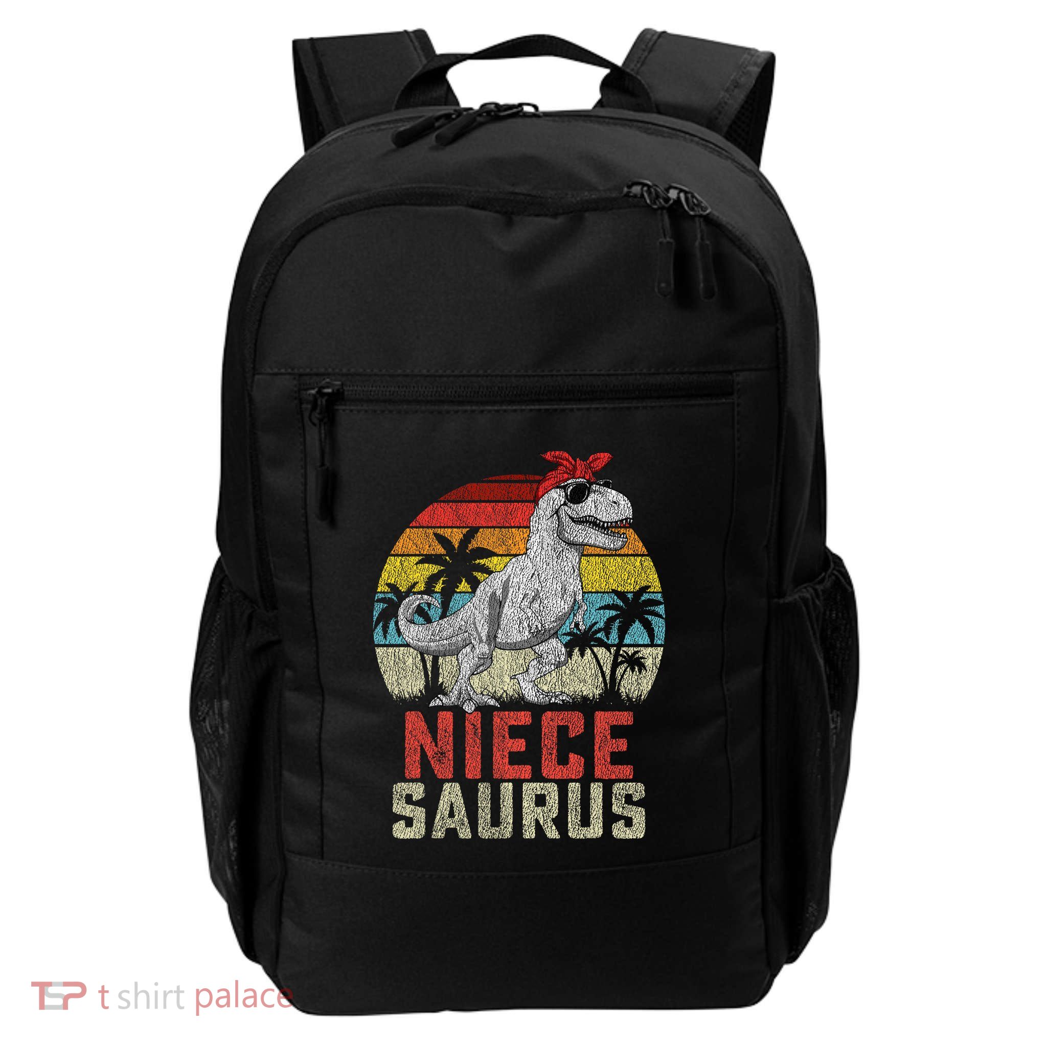 Niecesaurus T Rex Dinosaur Niece Saurus MotherS Family Daily Commute Backpack
