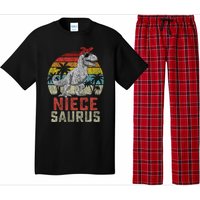 Niecesaurus T Rex Dinosaur Niece Saurus MotherS Family Pajama Set