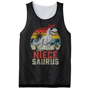 Niecesaurus T Rex Dinosaur Niece Saurus MotherS Family Mesh Reversible Basketball Jersey Tank