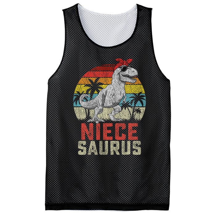 Niecesaurus T Rex Dinosaur Niece Saurus MotherS Family Mesh Reversible Basketball Jersey Tank