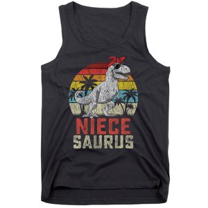 Niecesaurus T Rex Dinosaur Niece Saurus MotherS Family Tank Top