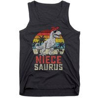 Niecesaurus T Rex Dinosaur Niece Saurus MotherS Family Tank Top