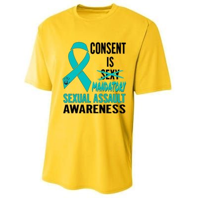 Nn Teal Ribbon Sexual Assault Awareness Costume Warrior Gift Performance Sprint T-Shirt