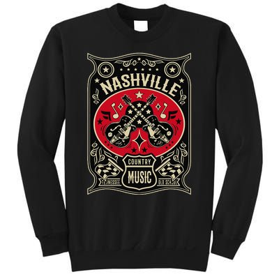 Nashville Tennessee Retro Country Music Vintage Sweatshirt