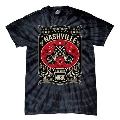 Nashville Tennessee Retro Country Music Vintage Tie-Dye T-Shirt