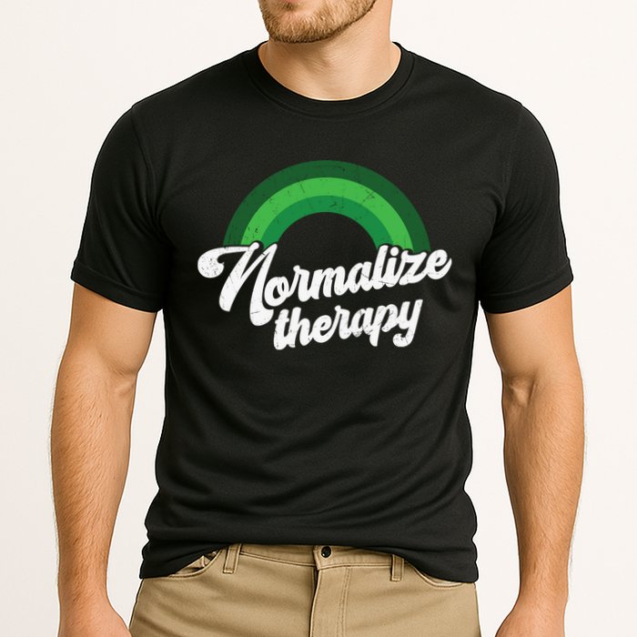 Normalize Therapy Rainbow Mental Health Matters Cooling Performance Crew T-Shirt