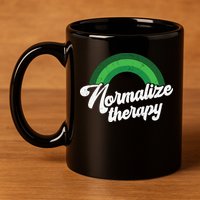 Normalize Therapy Rainbow Mental Health Matters 11oz C Handle Ceramic Mug