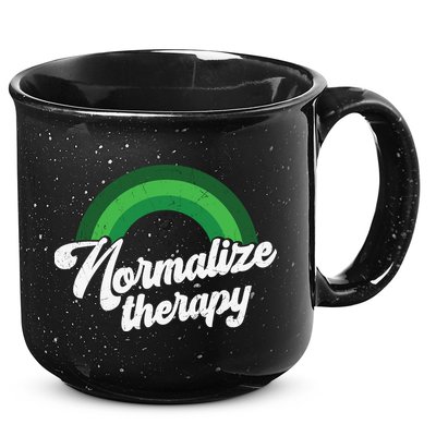 Normalize Therapy Rainbow Mental Health Matters 15oz Campfire Ceramic Mug