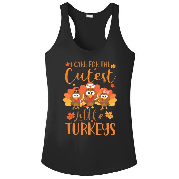 Nurse Turkey Sweatshirt Fall Nurse Gift Thanksgiving Nurse Ladies PosiCharge Competitor Racerback Tank