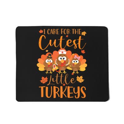 Nurse Turkey Sweatshirt Fall Nurse Gift Thanksgiving Nurse Mousepad