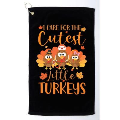 Nurse Turkey Sweatshirt Fall Nurse Gift Thanksgiving Nurse Platinum Collection Golf Towel