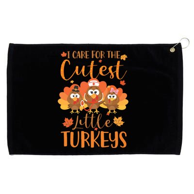 Nurse Turkey Sweatshirt Fall Nurse Gift Thanksgiving Nurse Grommeted Golf Towel