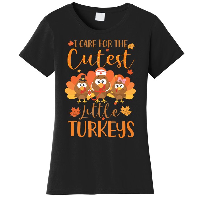 Nurse Turkey Sweatshirt Fall Nurse Gift Thanksgiving Nurse Women's T-Shirt