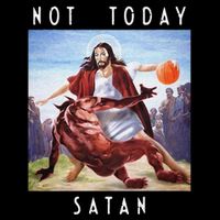 Not Today Satan Jesus Vs Satan In Basketball 16 in Basic Backpack