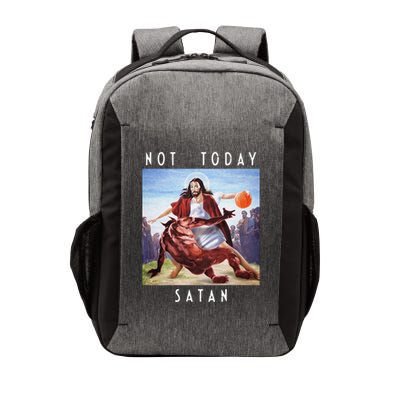 Not Today Satan Jesus Vs Satan In Basketball Vector Backpack