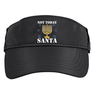 Not Today Santa Jewish Holiday Festival Funny Hanukkah Adult Drive Performance Visor